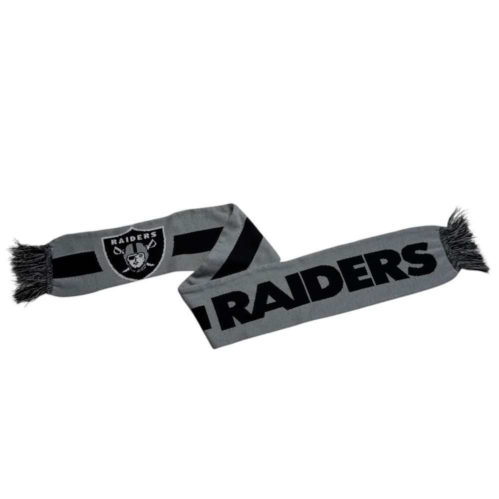 Raiders Fringed Scarf Oakland Los Angeles Las Vegas